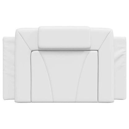 Cuscino Testiera Viana Bianco 80 cm in Similpelle