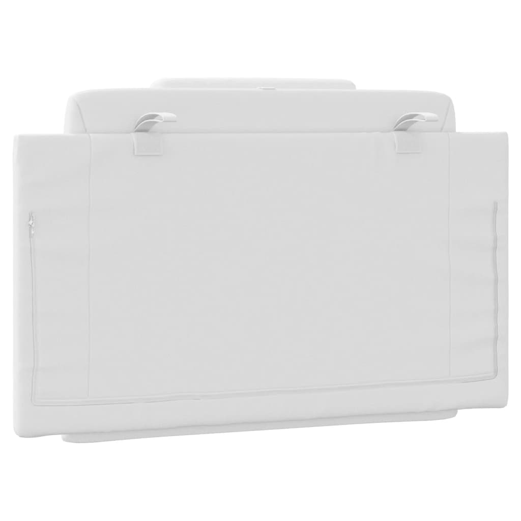 Cuscino Testiera Bianco 80 cm in Similpelle - homemem39