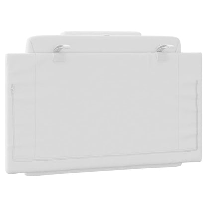 Cuscino Testiera Bianco 80 cm in Similpelle - homemem39