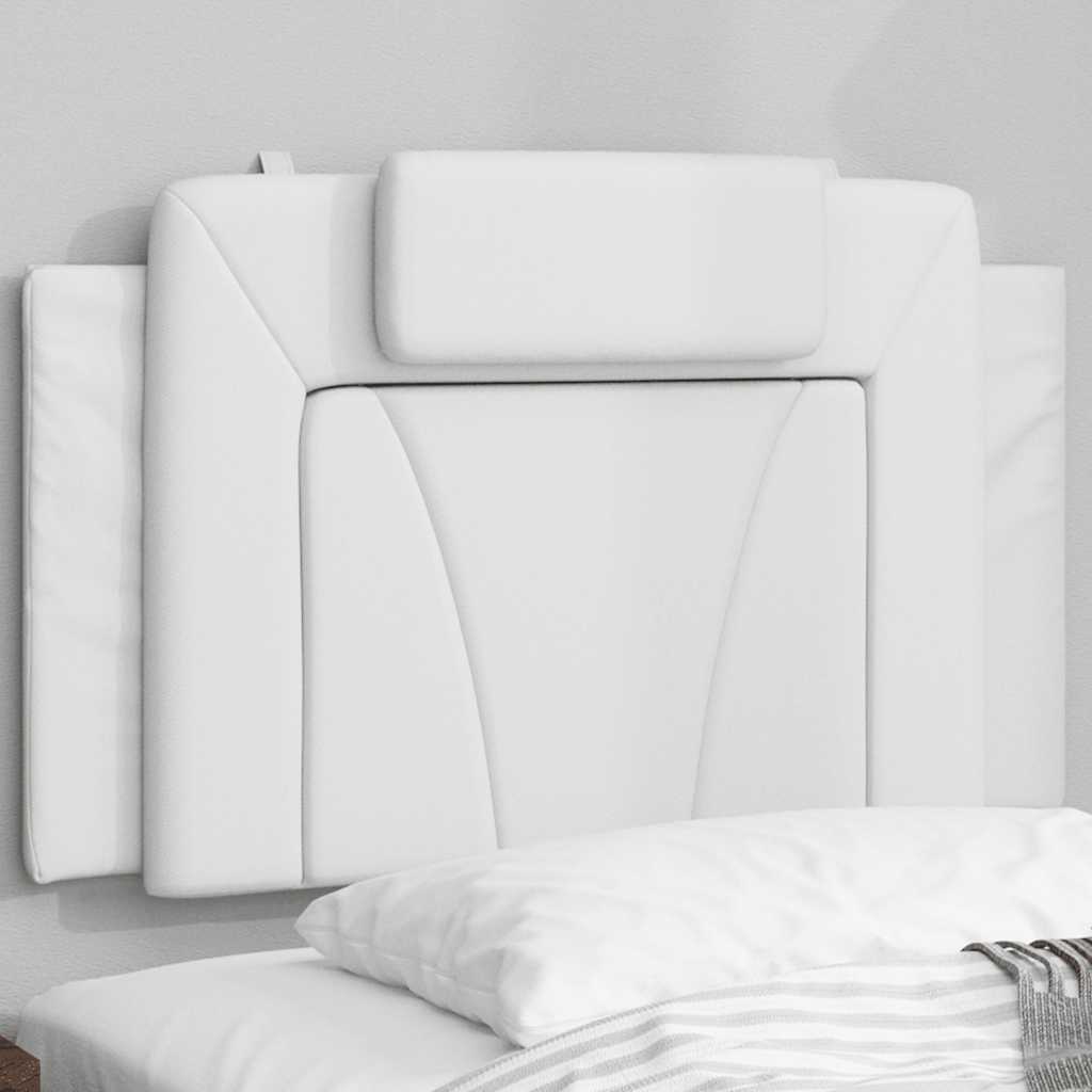 Cuscino Testiera Viana Bianco 80 cm in Similpelle | homemem39