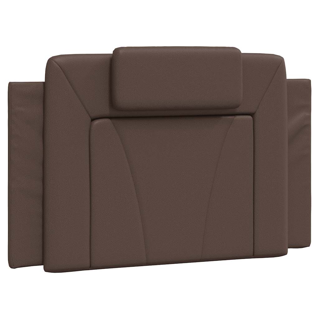 Cuscino Testiera Viana Marrone 80 cm in Similpelle