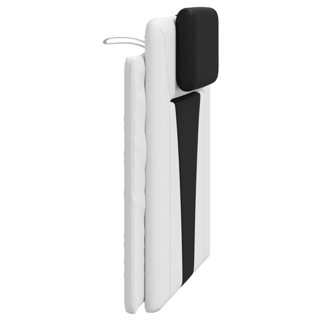 Cuscino Testiera Nero e Bianco 80 cm in Similpelle - homemem39