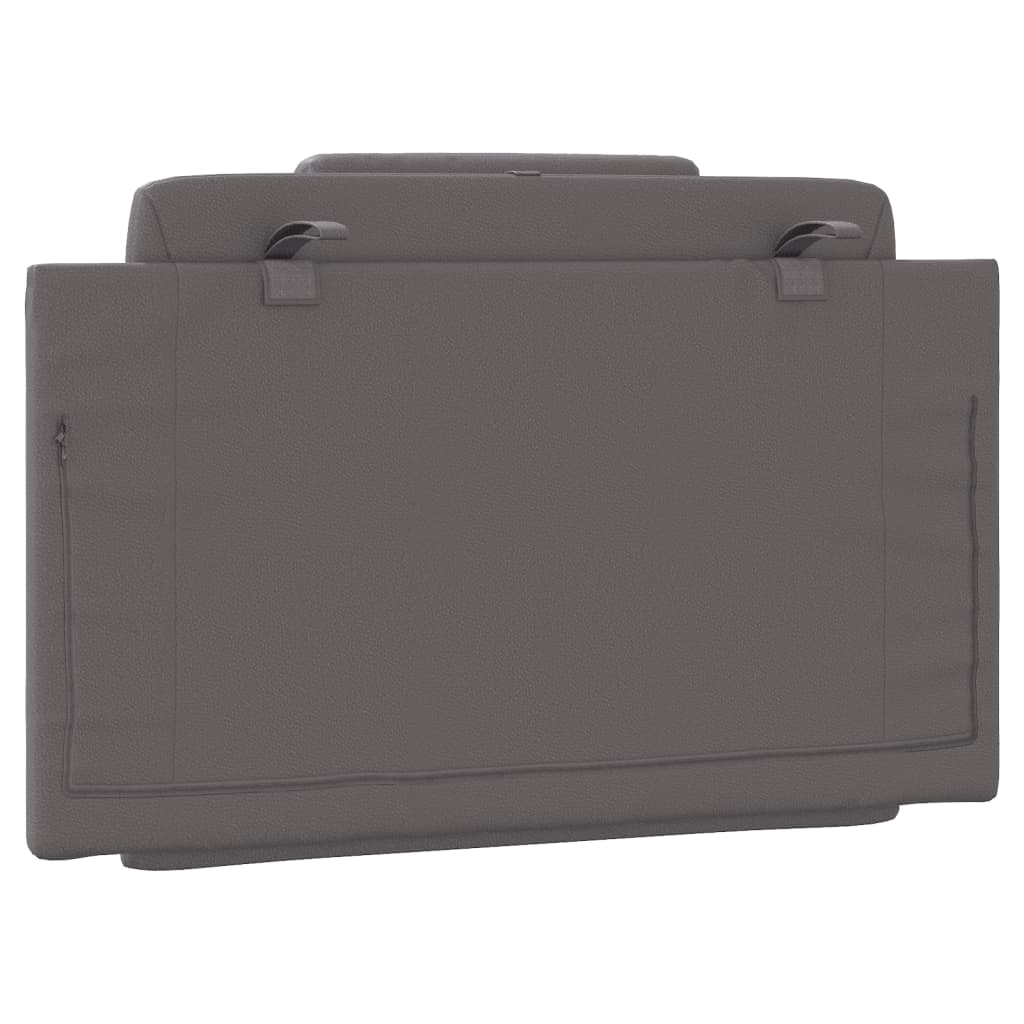 Cuscino Testiera Grigio 90 cm in Similpelle - homemem39
