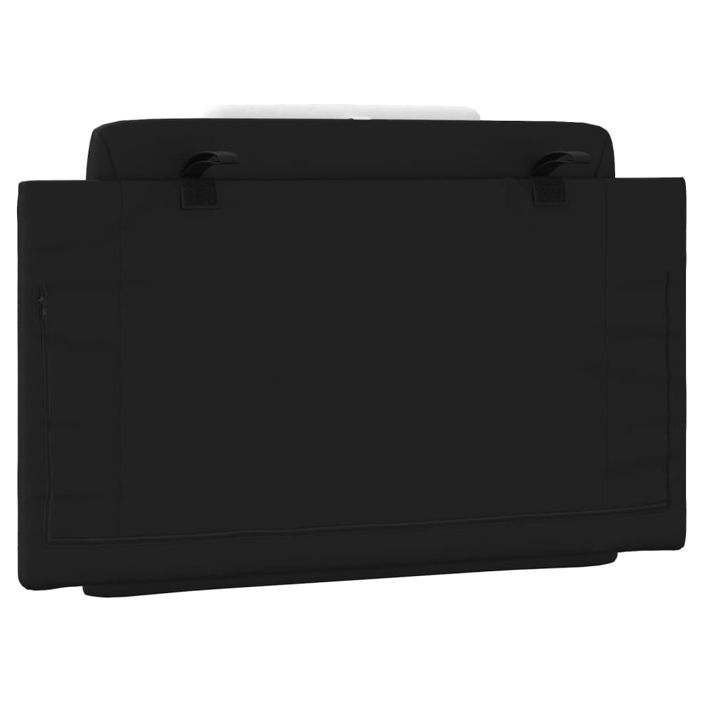 Cuscino Testiera Nero e Bianco 90 cm in Similpelle - homemem39