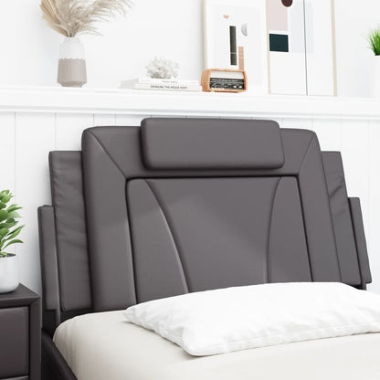 Cuscino Testiera Grigio 100 cm in Similpelle - homemem39