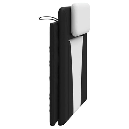 Cuscino Testiera Nero e Bianco 100 cm in Similpelle - homemem39