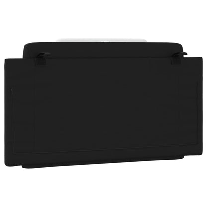 Cuscino Testiera Nero e Bianco 100 cm in Similpelle - homemem39