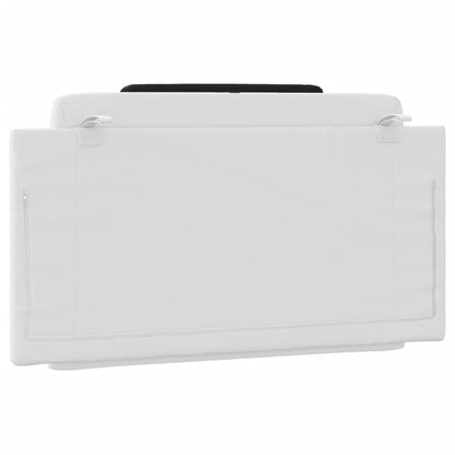 Cuscino Testiera Nero e Bianco 100 cm in Similpelle - homemem39