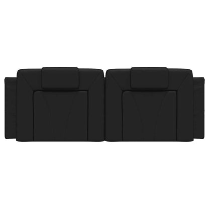 Cuscino Testiera Viana Nero 120 cm in Similpelle | homemem39