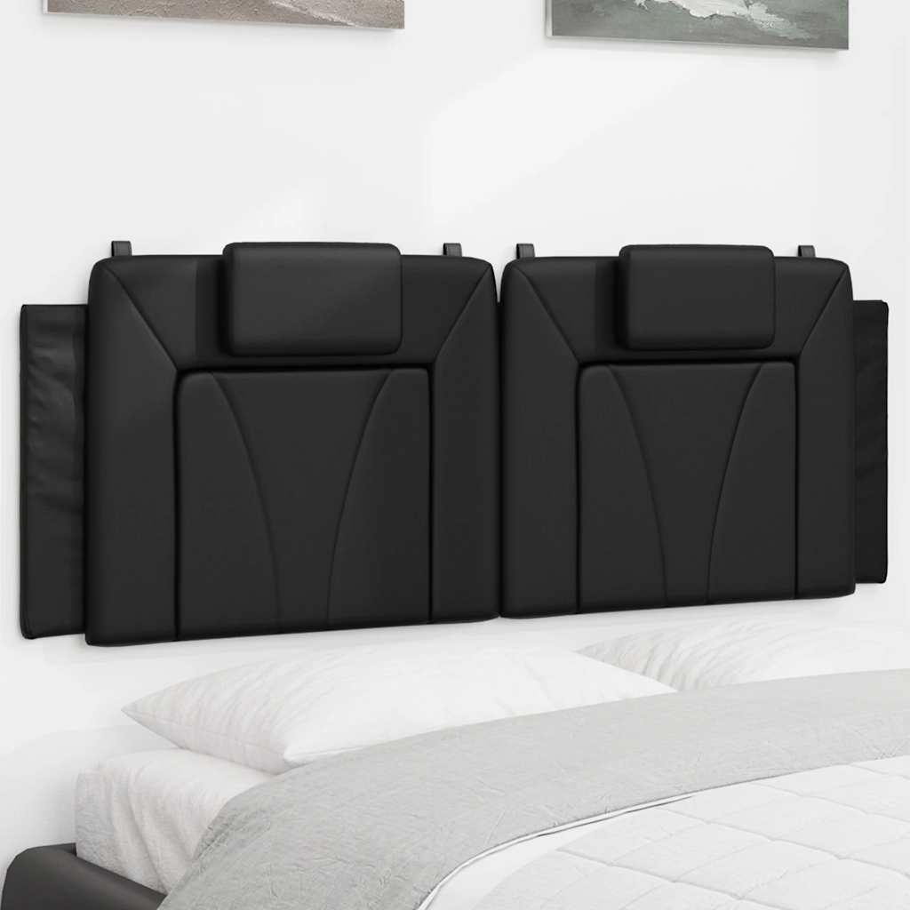 Cuscino Testiera Viana Nero 120 cm in Similpelle | homemem39