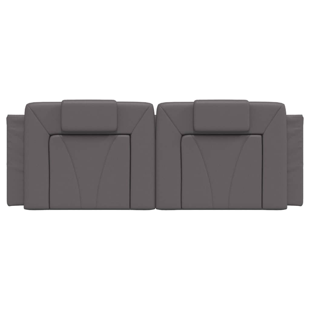 Cuscino Testiera Grigio 140 cm in Similpelle - homemem39