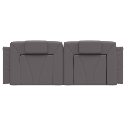 Cuscino Testiera Grigio 140 cm in Similpelle - homemem39