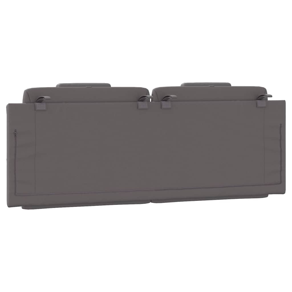 Cuscino Testiera Grigio 140 cm in Similpelle - homemem39