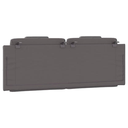 Cuscino Testiera Grigio 140 cm in Similpelle - homemem39