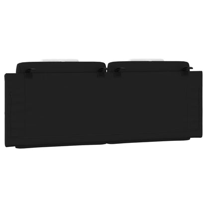 Cuscino Testiera Nero e Bianco 140 cm in Similpelle - homemem39