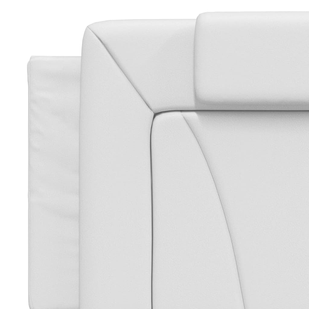Cuscino Testiera Bianco 160 cm in Similpelle - homemem39