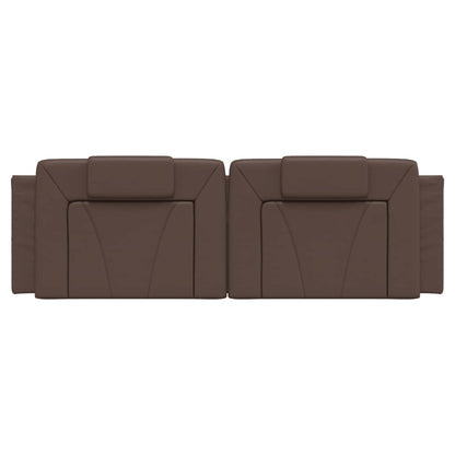 Cuscino Testiera Marrone 160 cm in Similpelle - homemem39