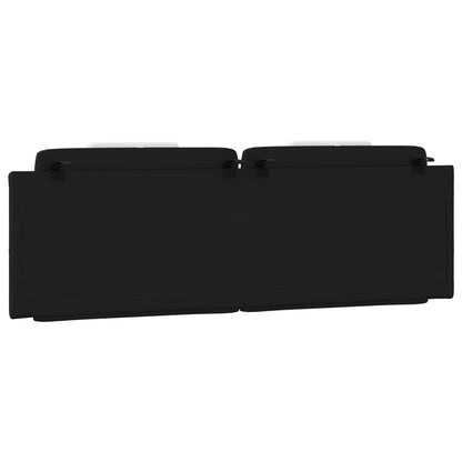 Cuscino Testiera Nero e Bianco 160 cm in Similpelle - homemem39