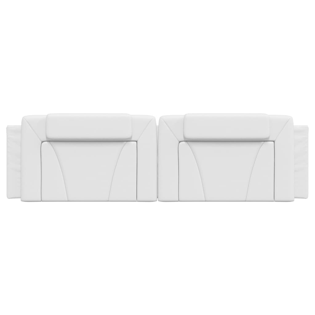 Cuscino Testiera Bianco 180 cm in Similpelle - homemem39