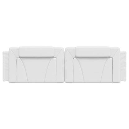 Cuscino Testiera Bianco 180 cm in Similpelle - homemem39