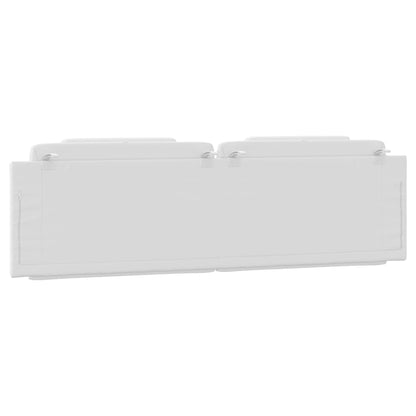 Cuscino Testiera Bianco 180 cm in Similpelle - homemem39