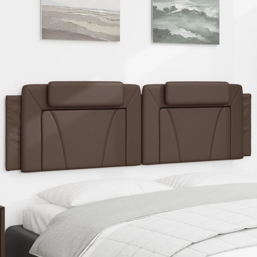 Cuscino Testiera Viana Marrone 180 cm in Similpelle | homemem39