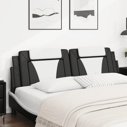 Cuscino Testiera Viana Nero e Bianco 180 cm in Similpelle | homemem39