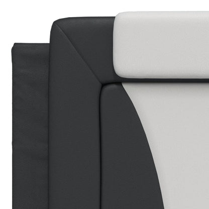 Cuscino Testiera Viana Nero e Bianco 180 cm in Similpelle | homemem39
