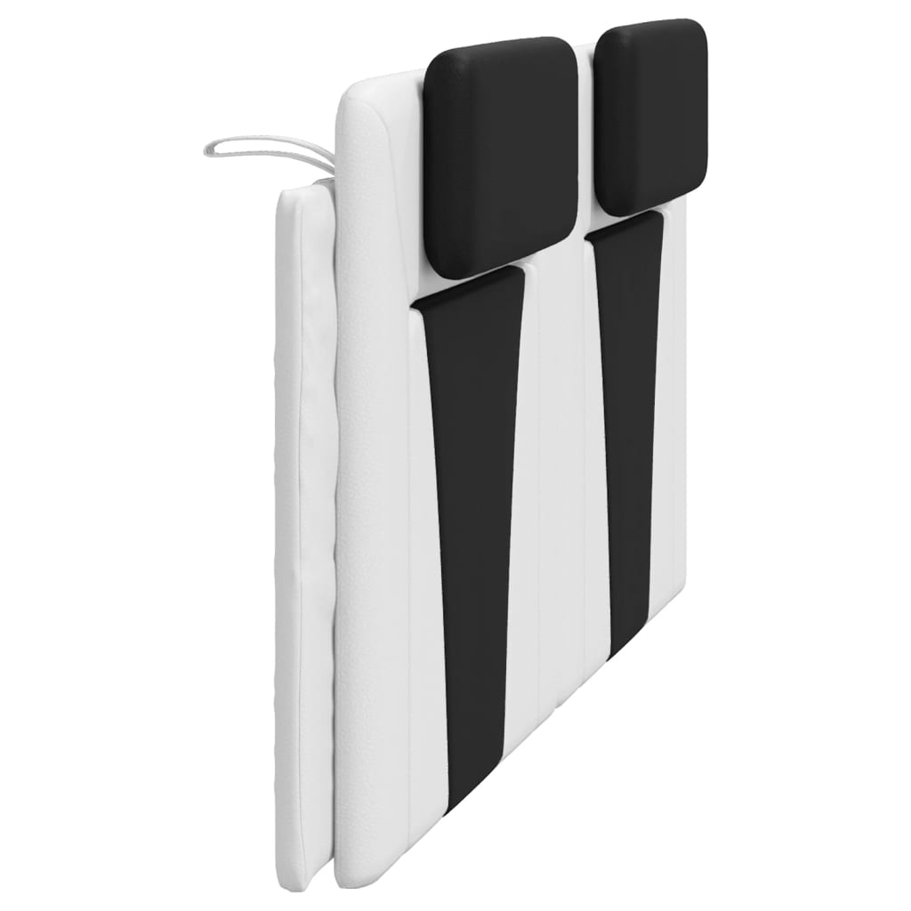 Cuscino Testiera Bianco e Nero 180 cm in Similpelle - homemem39