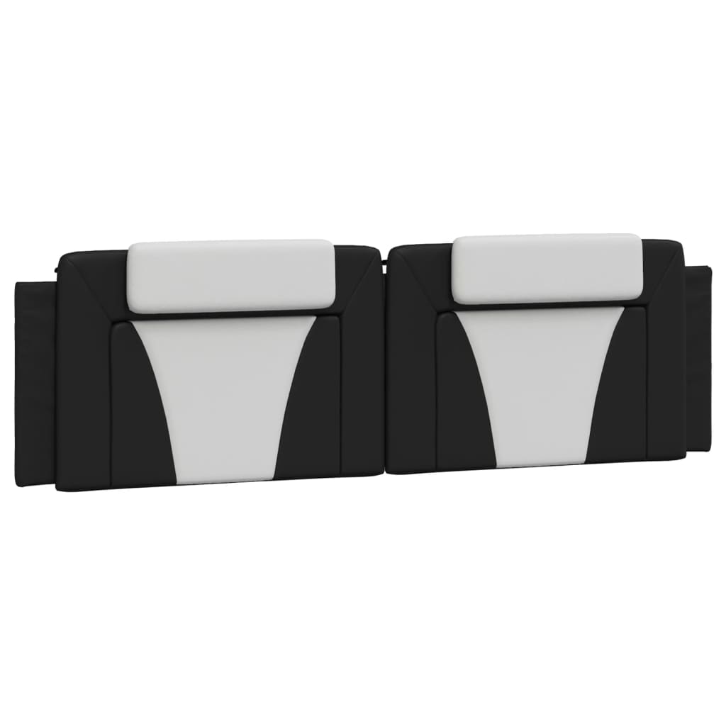 Cuscino Testiera Viana Nero e Bianco 183 cm in Similpelle