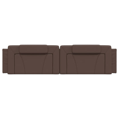 Cuscino Testiera Marrone 200 cm in Similpelle - homemem39