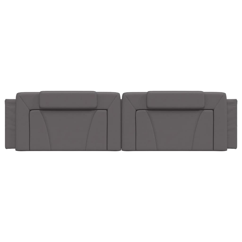 Cuscino Testiera Grigio 200 cm in Similpelle - homemem39