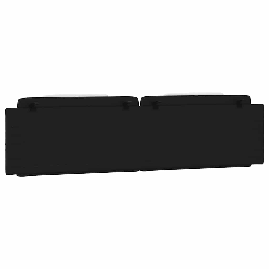 Cuscino Testiera Viana Nero e Bianco 200 cm in Similpelle | homemem39