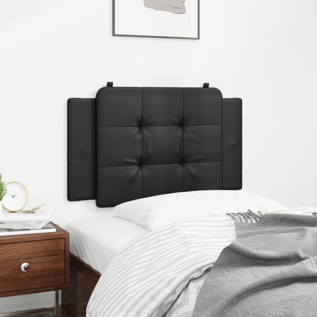Cuscino Testiera Zadar Nero 80 cm in Similpelle | homemem39