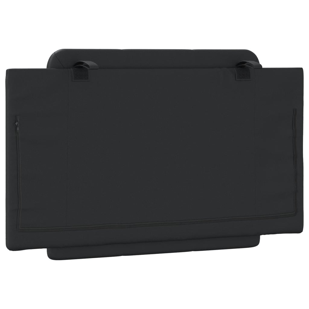 Cuscino Testiera Zadar Nero 80 cm in Similpelle | homemem39