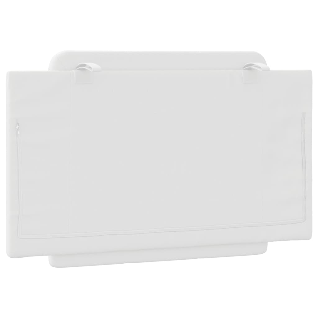 Cuscino Testiera Bianco 80 cm in Similpelle - homemem39