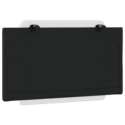 Cuscino Testiera Zadar Nero e Bianco 80 cm in Similpelle | homemem39