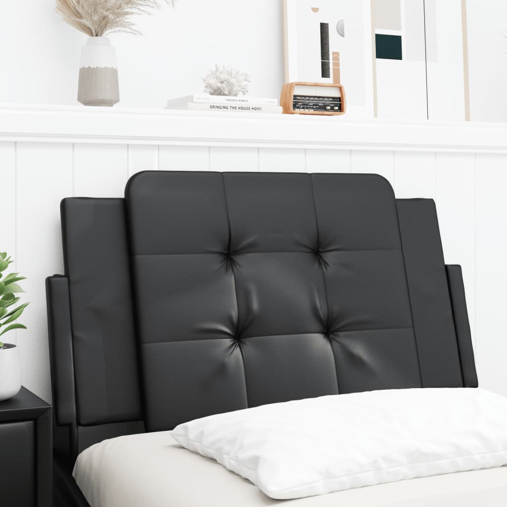 Cuscino Testiera Zadar Nero 90 cm in Similpelle | homemem39