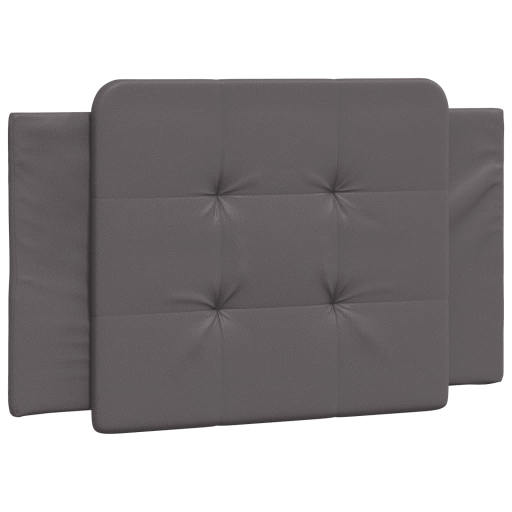Cuscino Testiera Grigio 90 cm in Similpelle - homemem39