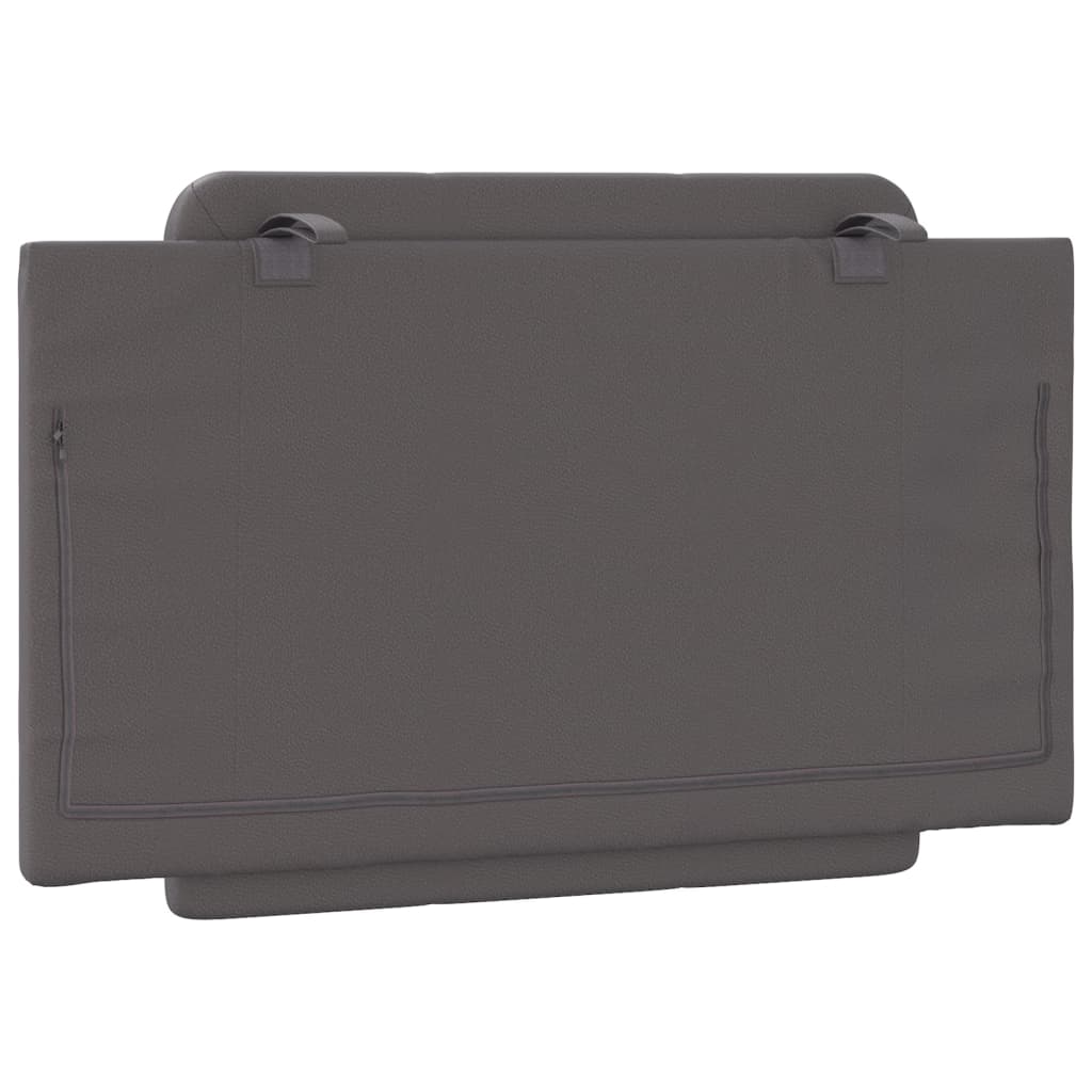 Cuscino Testiera Grigio 90 cm in Similpelle - homemem39