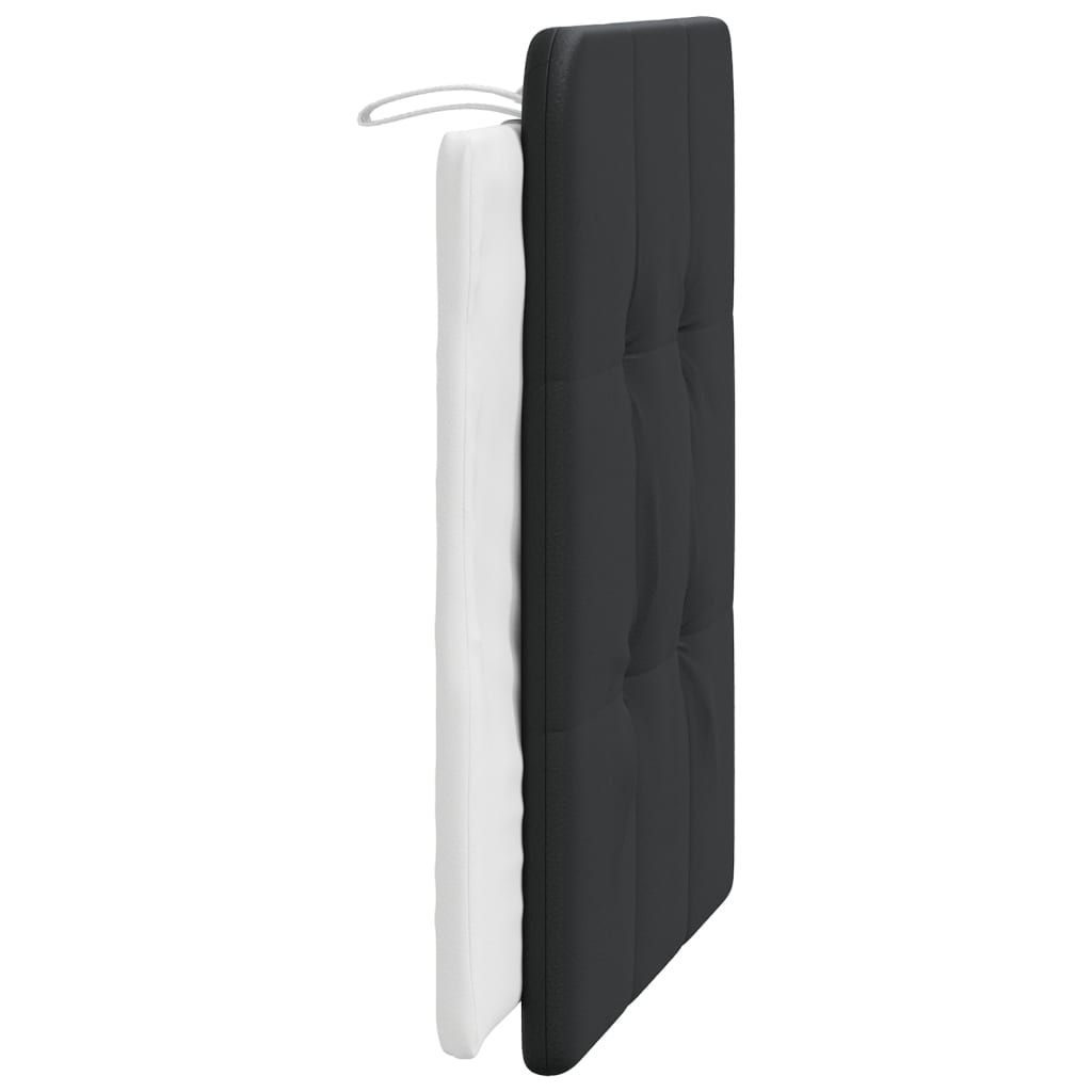 Cuscino Testiera Zadar Nero e Bianco 90 cm in Similpelle | homemem39