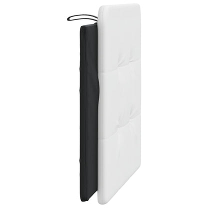 Cuscino Testiera Zadar Nero e Bianco 100 cm in Similpelle | homemem39