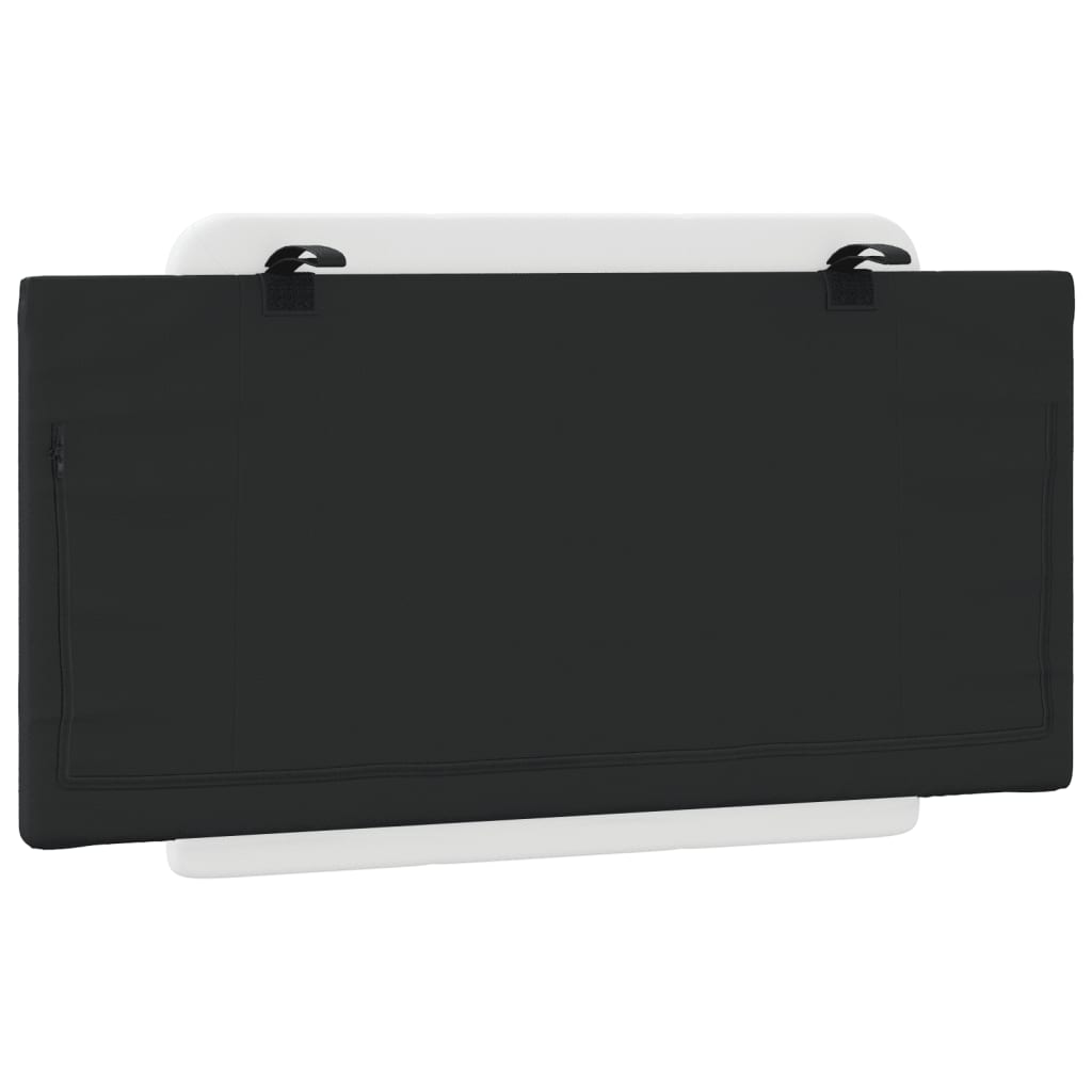 Cuscino Testiera Nero e Bianco 100 cm in Similpelle - homemem39