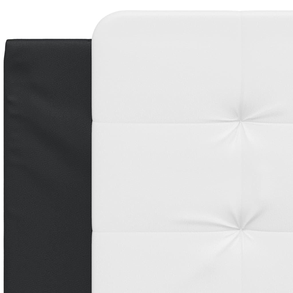 Cuscino Testiera Zadar Nero e Bianco 100 cm in Similpelle | homemem39