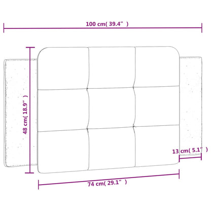 Cuscino Testiera Zadar Nero e Bianco 100 cm in Similpelle