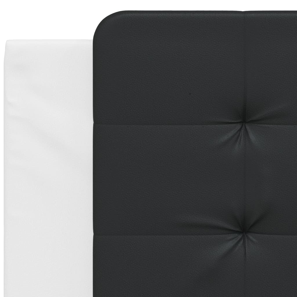 Cuscino Testiera Zadar Nero e Bianco 100 cm in Similpelle