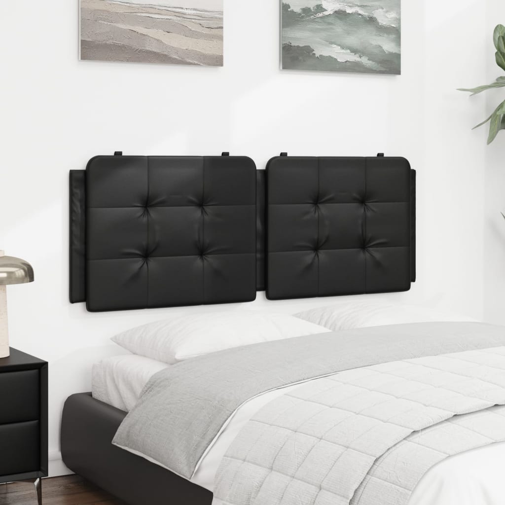 Cuscino Testiera Zadar Nero 120 cm in Similpelle