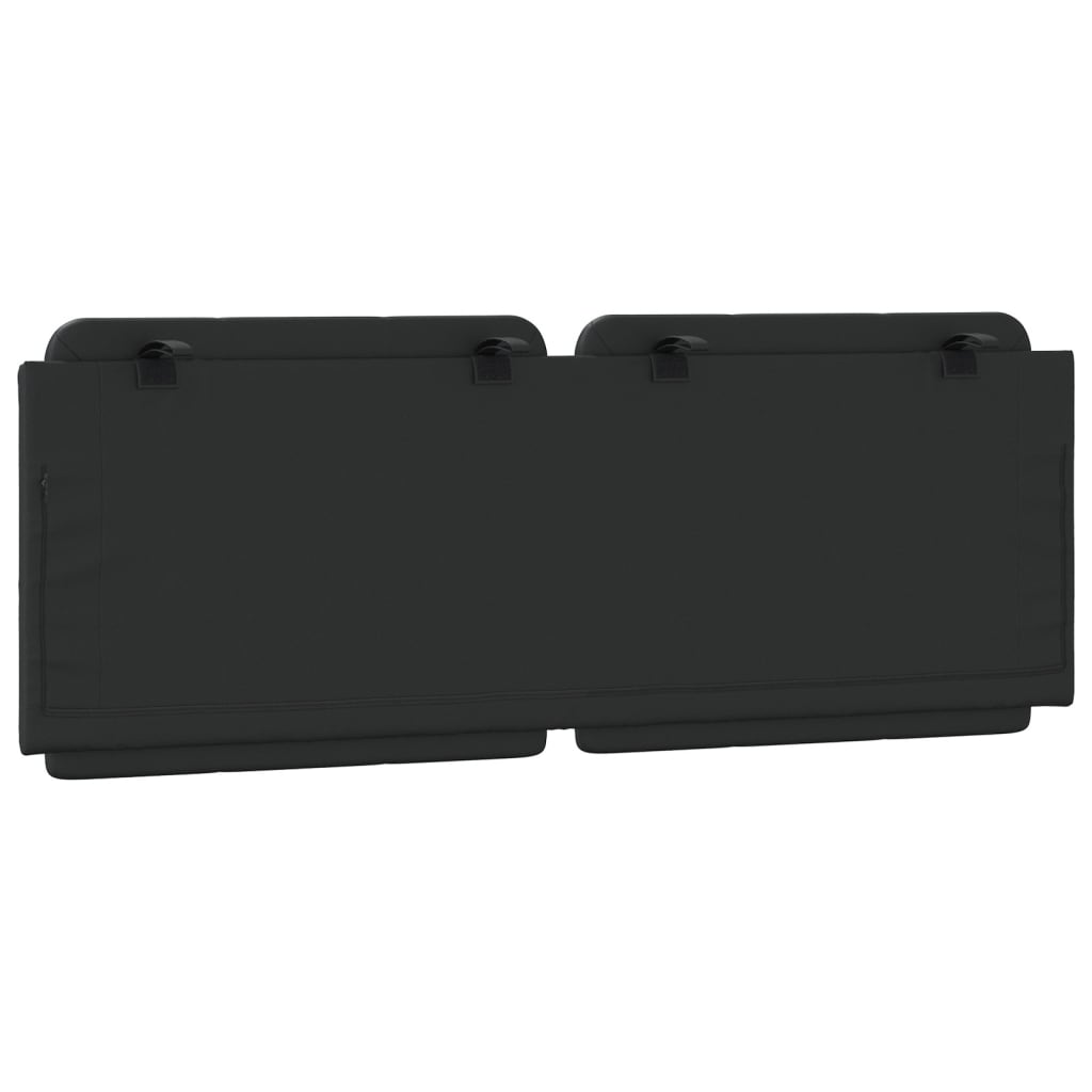 Cuscino Testiera Zadar Nero 120 cm in Similpelle