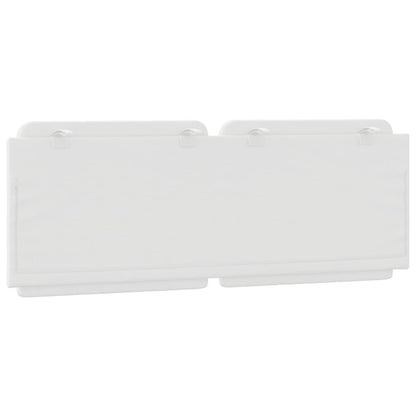 Cuscino Testiera Zadar Bianco 120 cm in Similpelle | homemem39
