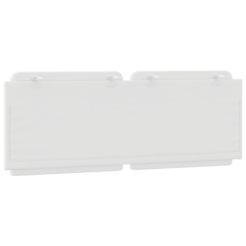 Cuscino Testiera Bianco 120 cm in Similpelle - homemem39